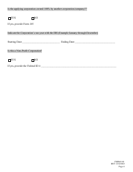 Form 101 Application for Liquor License - Corporation - Nebraska, Page 4