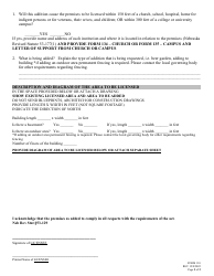 Form 110 Addition to Licensed Area - Nebraska, Page 2