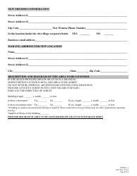 Form 111 Application for Change of Location - Nebraska, Page 2