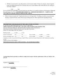 Form 113 Reconstruction to Licensed Area - Nebraska, Page 2