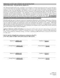 Form 108 Application for Liquor License - Bottle Club - Nebraska, Page 8