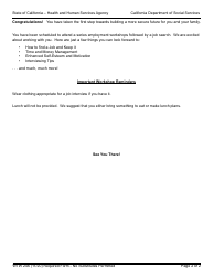 Form WTW246 Employment Workshop &amp; Job Search Notice - California, Page 2