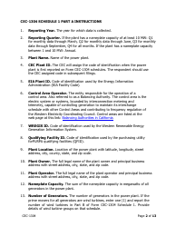 Instructions for Form CEC-1304 Power Plant Generation and Fuel Quarterly Reports With Annual Environmental Information - California, Page 2