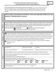 Retirement Health Benefits and Basic Life Insurance Enrollment Form - West Virginia, Page 4