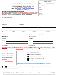 Initial Application for Uniform CPA Examination - Idaho, Page 3