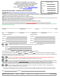 Document preview: Application for License - Certified Public Accountant - Idaho