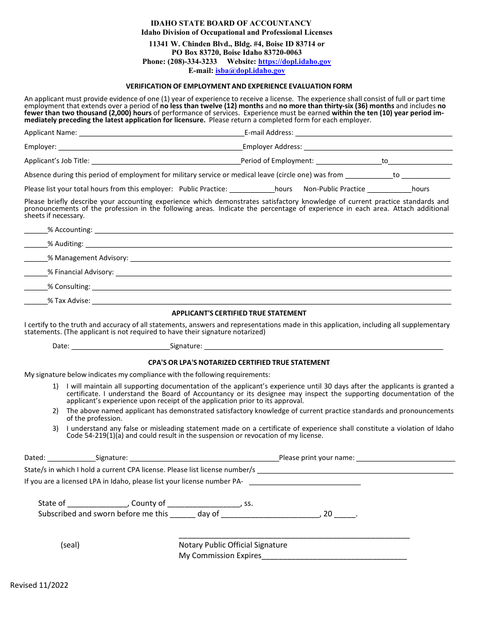 CPA License by Grade Transfer Application - Idaho, Page 3