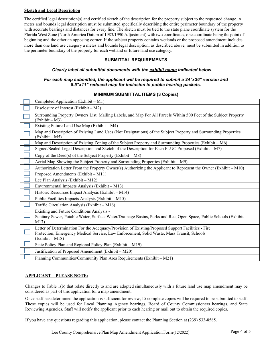Application for a Comprehensive Plan Amendment - Map - Lee County, Florida, Page 4
