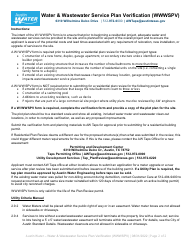 Water &amp; Wastewater Service Plan Verification (Wwwspv) - City of Austin, Texas, Page 2