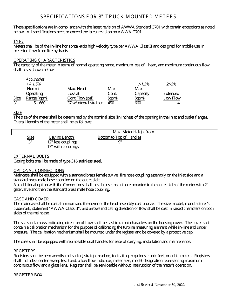 City of Austin, Texas Truck Mounted Water Meter Permit Application