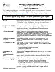 DSHS Form 03-387 Dshs Notice of Privacy Practices for Client Medical Information - Washington (Rwanda)