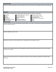 DSHS Form 10-572 Planned Respite Application for Overnight Planned Respite Services and Planned Respite Service at Rhc - Washington, Page 2