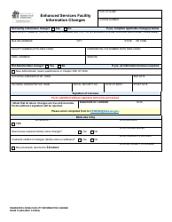 Document preview: DSHS Form 10-602 Enhanced Services Facility Information Changes - Washington