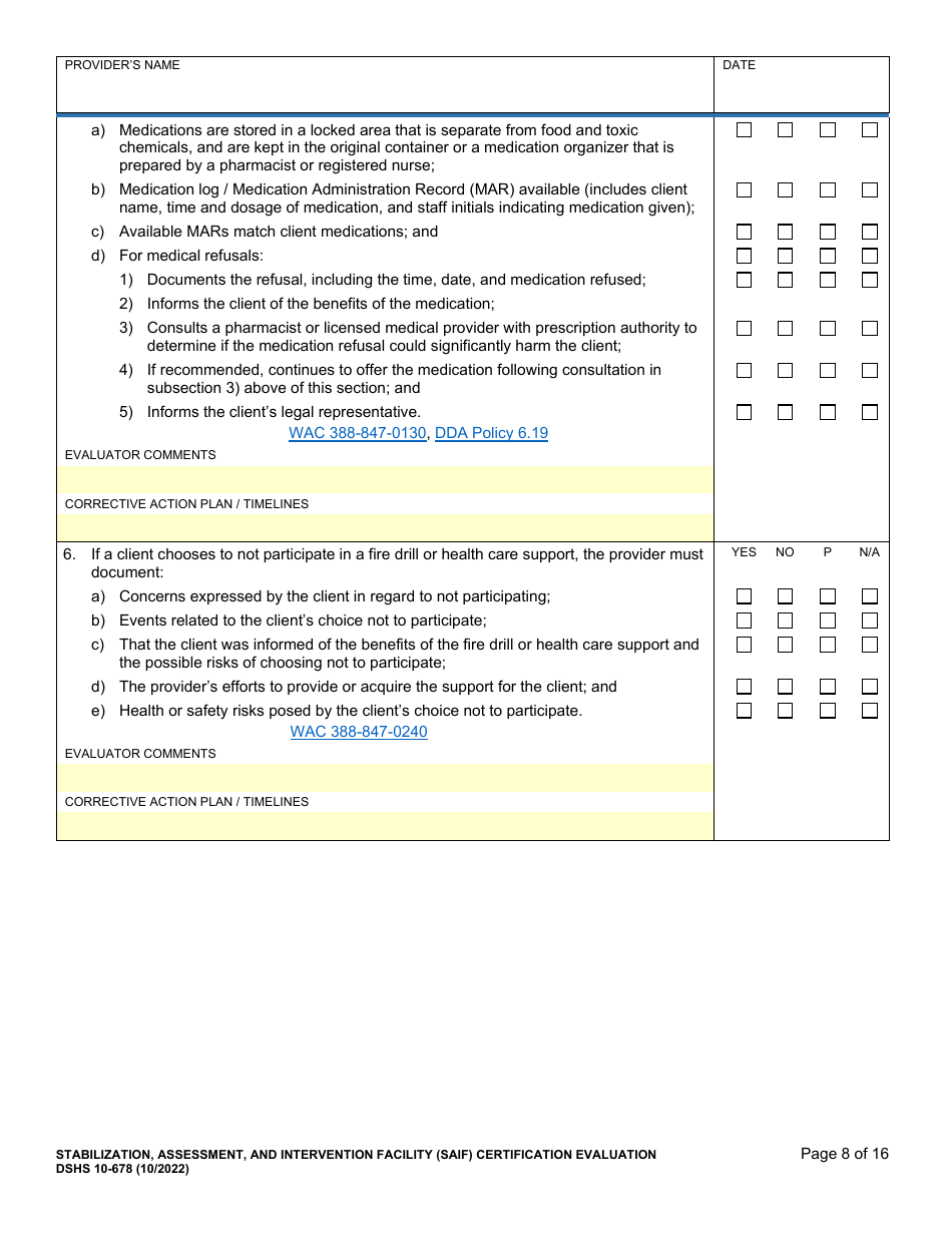 DSHS Form 10-678 - Fill Out, Sign Online and Download Printable PDF ...