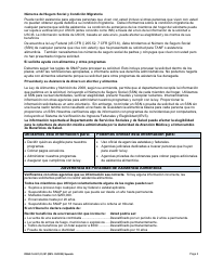 DSHS Formulario 14-001 Solicitud De Asistencia Alimenticia O De Dinero En Efectivo - Washington (Spanish), Page 2