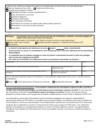 DSHS Form 14-012 Consent - Washington (French), Page 2