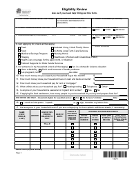 DSHS Form 14-078 Eligibility Review - Washington, Page 3