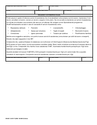 DSHS Form 14-381 Workfirst Individual Responsibility Plan - Washington (Italian), Page 2