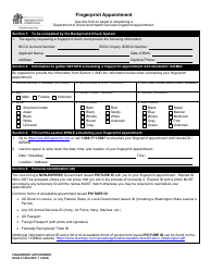 Document preview: DSHS Form 27-059 Fingerprint Appointment - Washington