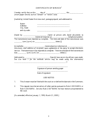 Form 4-301 Answer to Civil Complaint - New Mexico, Page 2