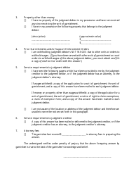 Form 4-807 Answer by Garnishee - New Mexico, Page 2