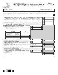 Document preview: Form CT-3.4 Net Operating Loss Deduction (Nold) - New York