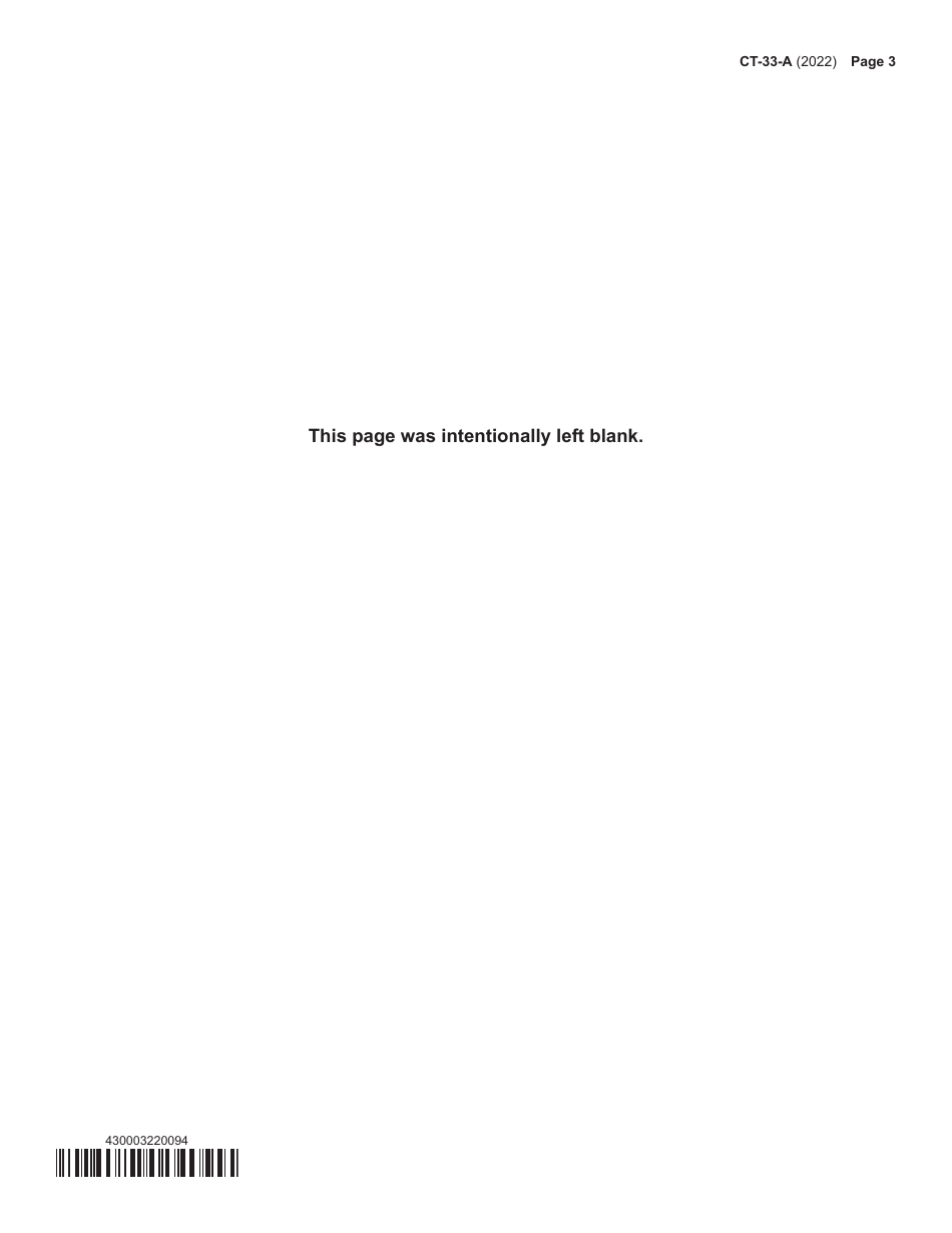 Form CT-33-A Life Insurance Corporation Combined Franchise Tax Return - New York, Page 3