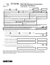 Document preview: Form CT-33-NL Non-life Insurance Corporation Franchise Tax Return - New York