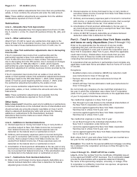 Instructions for Form CT-34-SH New York S Corporation Shareholders&#039; Information Schedule - New York, Page 2