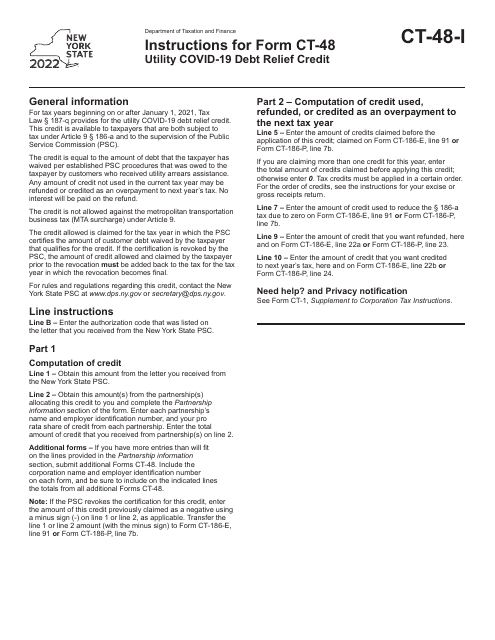 Form CT-48 2022 Printable Pdf