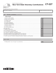 Form CT-227 New York State Voluntary Contributions - New York