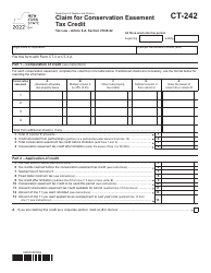 Document preview: Form CT-242 Claim for Conservation Easement Tax Credit - New York