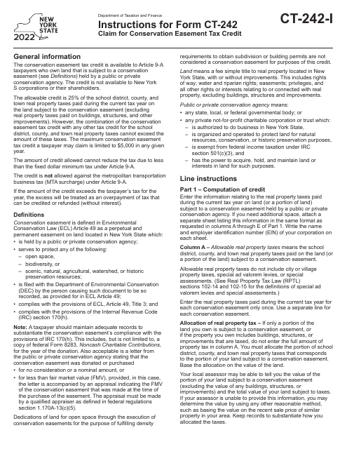 Form CT-242 2022 Printable Pdf