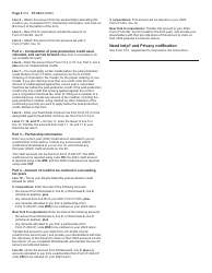 Instructions for Form CT-261 Claim for Empire State Film Post-production Credit - New York, Page 2