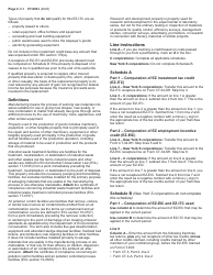 Instructions for Form CT-603 Claim for Ez Investment Tax Credit and Ez Employment Incentive Credit - New York, Page 2