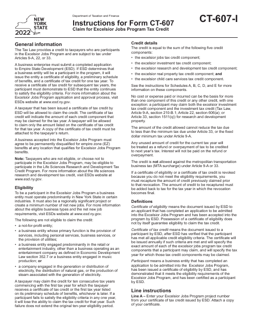 Form CT-607 2022 Printable Pdf