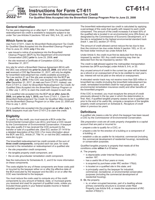 Form CT-611 2022 Printable Pdf