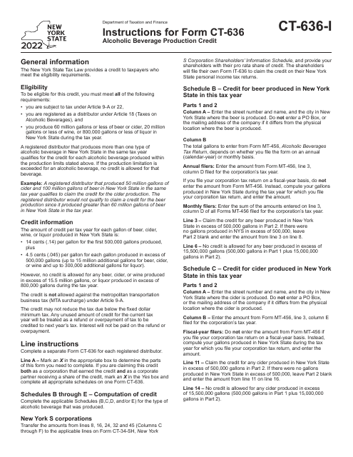 Form CT-636 2022 Printable Pdf