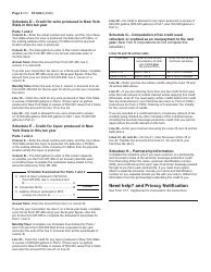 Instructions for Form CT-636 Alcoholic Beverage Production Credit - New York, Page 2