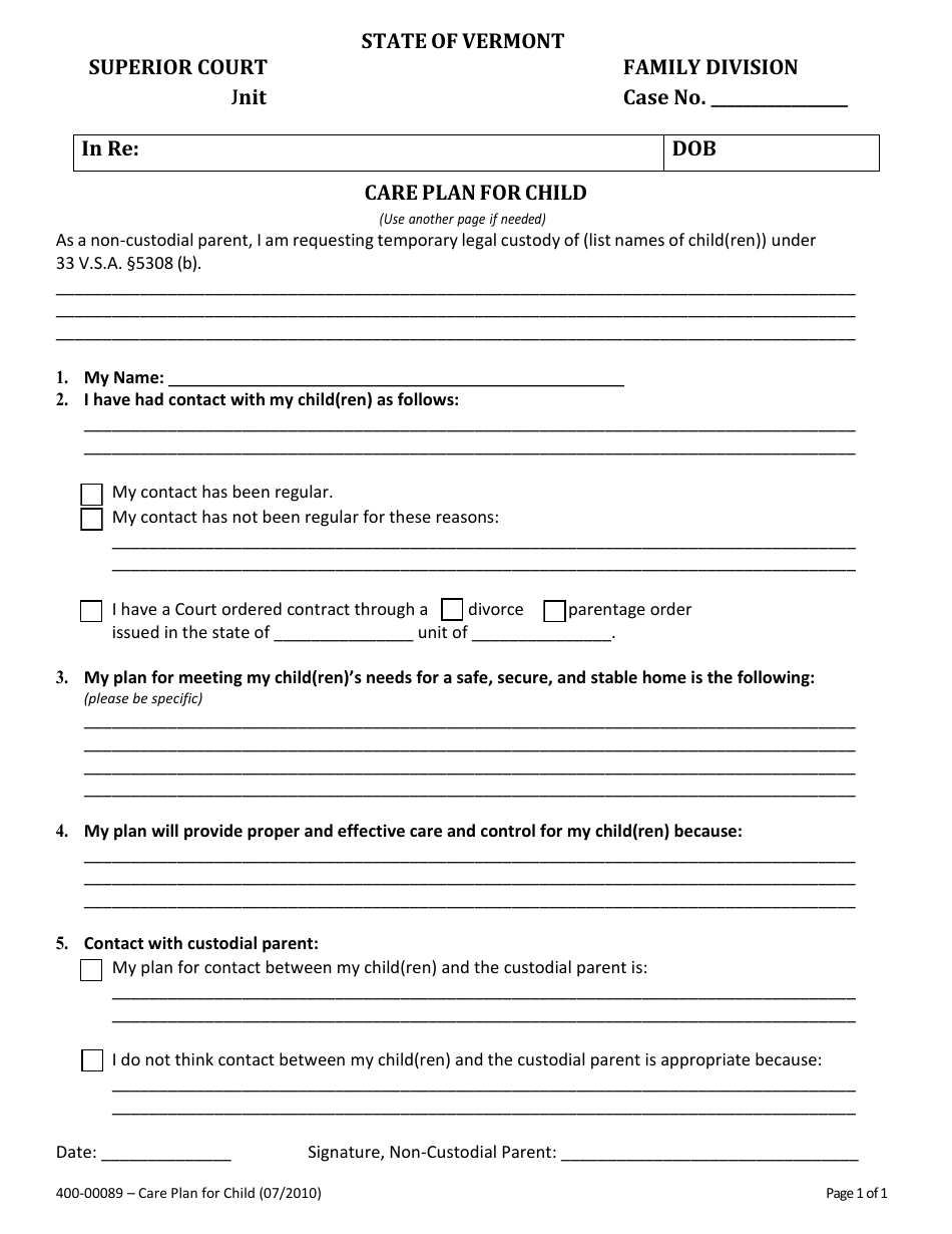 Form 40000089 Fill Out, Sign Online and Download Fillable PDF