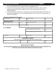 Form 400-00802 Child Support Order - Vermont, Page 7