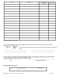 Form 700-00002E List of Interested Persons for Estates - Vermont, Page 2