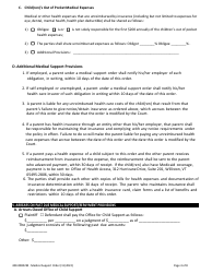 Form 400-00802M Medical Support Order - Vermont, Page 4