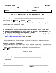 Form 100-00268 Summons - Vermont, Page 3