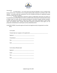 Financial Agreement and Attestations - Medicaid Pediatric Healthcare Recovery Program - Rhode Island, Page 6