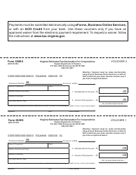 Form 500ES Corporation Estimated Income Tax Payment Vouchers - Virginia, Page 3