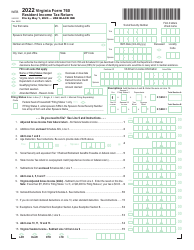 Form 760 Resident Individual Income Tax Return - Virginia