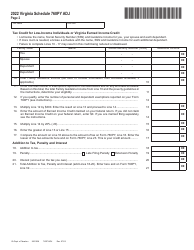 Form 760PY ADJ Schedule of Adjustments for Part-Year Residents - Virginia, Page 2