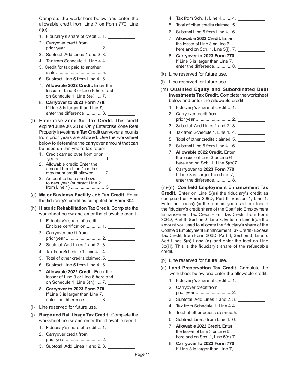 Instructions for Form 770 Virginia Fiduciary Income Tax Return - Virginia, Page 13