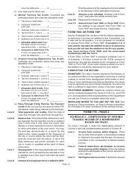Instructions for Form 770 Virginia Fiduciary Income Tax Return - Virginia, Page 14